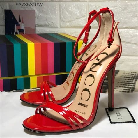 gucci red heel sandals|gucci sandals numeran marcus.